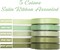 Sage Green Ribbon Satin Gift Ribbon 3/8 inch Green Satin Ribbon Assorted Wedding Ribbon